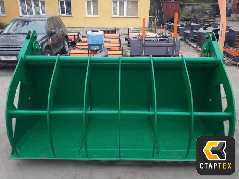 Ковш 2,5м3 с прижимом для фронтального погрузчика до 15т