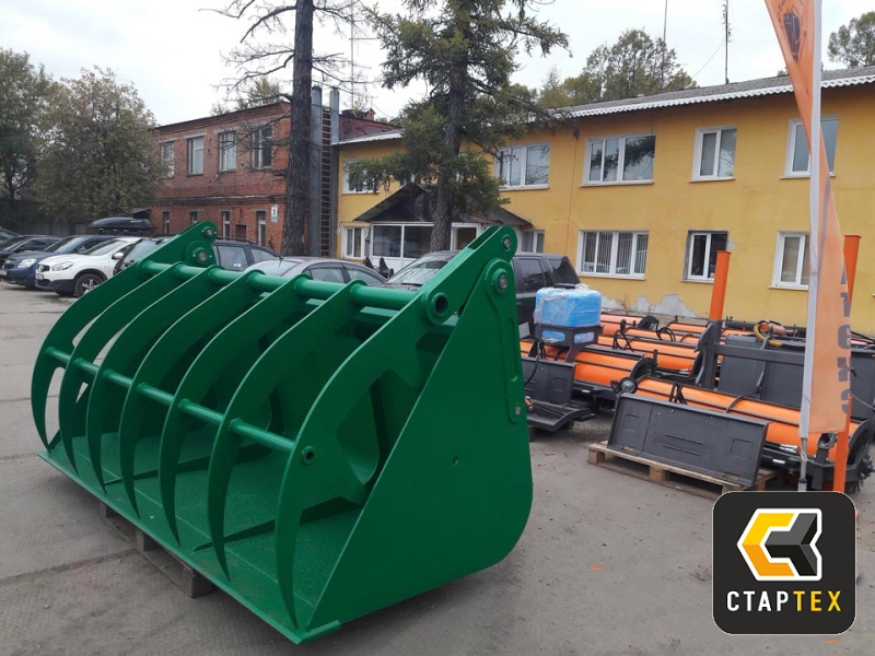 Ковш 2,5м3 с прижимом для фронтального погрузчика до 15т